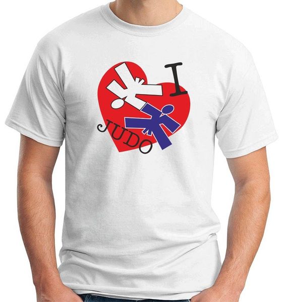 

2019 new summer tee shirt t-shirt tam0198 i love judo martial art cool t-shirt