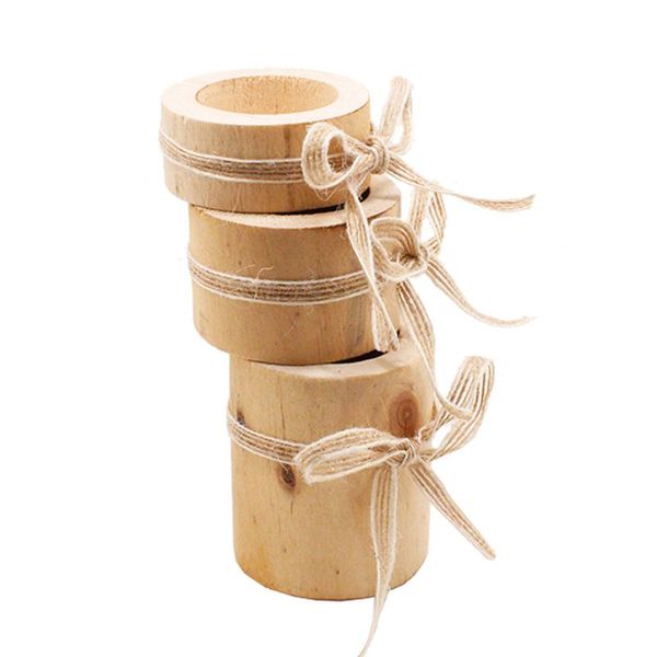 

1pc candle holders personalized wooden candle holder for rustic wedding party birthday holiday home decoration craft new