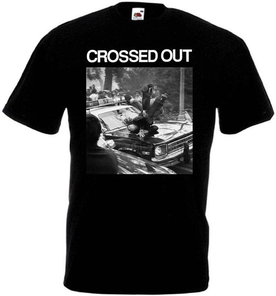 

crossed out v10 demo 91 t-shirt black powerviolence grindcore all sizes s-3xl design t shirt men tee