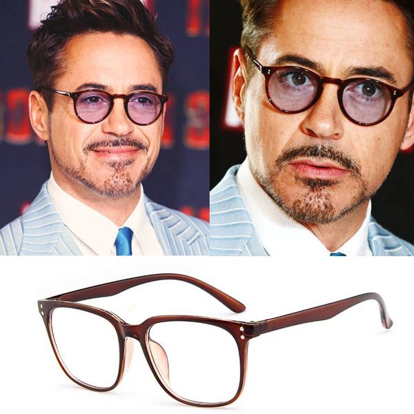 

robert downey jr glasses iron man tinted glasses men sun male retro red sunglasses women okulary zonnebril, White;black