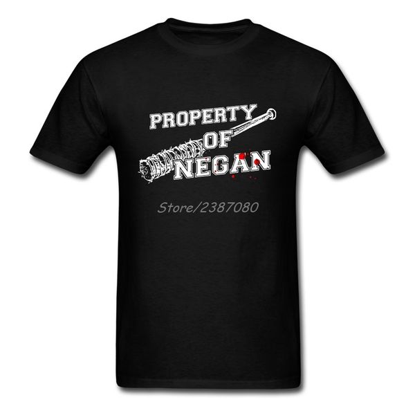 

the walking dead negan t shirt short sleeve men t shirt 2020 big size o-neck cotton tee shirts homme