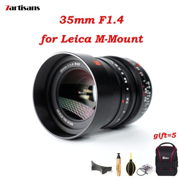 

7artisans 35mm f1.4 for leica m mount cameras lens manual focus mf for m-m m240 m3 m6 m7 m8 m9 adapter l mount sony e fuji