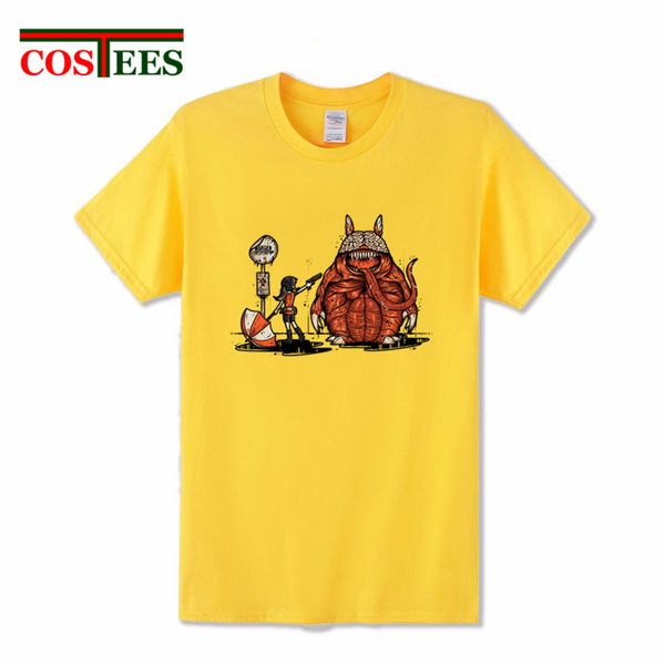 

japan anime resident evil t-shirts homme cartoon my evil neighbor design totoro t shirts men casual manga urban branded clothing