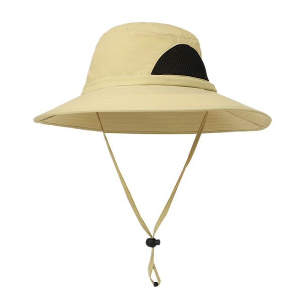

mens sun hat, wide brim uv protection bucket hat, foldable outdoor fishing hat cap for hunting, hiking, camping, outdoor activities, Black