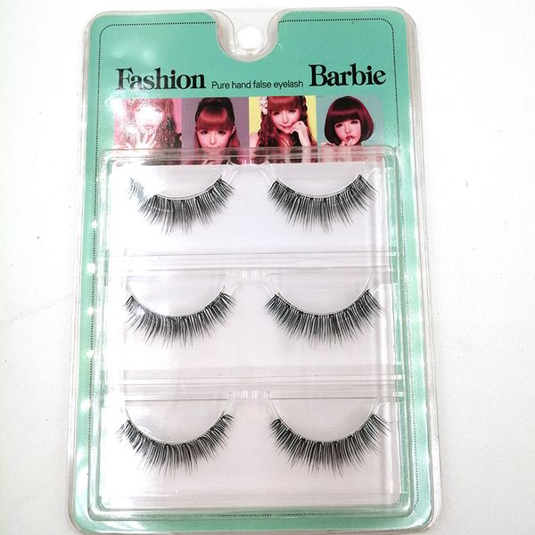 

false eyelashes 3 pairs natural and fashionable thick makeup tools