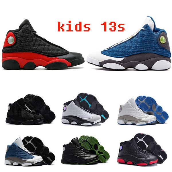 

kids 13 13s basketball shoes children boy girl 13s bred chicago flint pink sports sneakers kids xmas birthday gift size 28-45