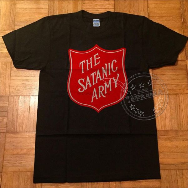 

vintage marilyn manson the satanic army shirt 1994 new reprint top
