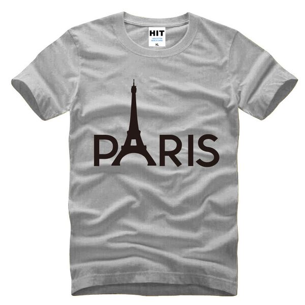 

creative paris eiffel tower printed mens men t shirt t-shirt fashion 2016 new short sleeve o neck cotton tshirt tee