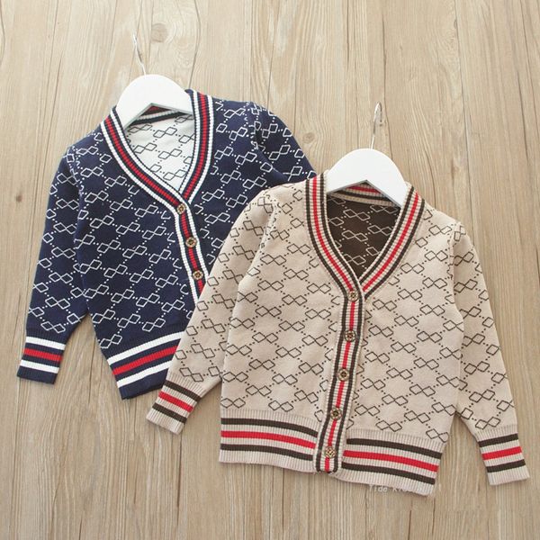 

pull enfant cardigan girls boy knit wear coat 2020 fashion kids clothes girls boy children knitted long sleeve cardigan jackets bow, Blue