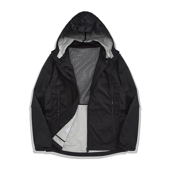 

stone pirates 19ss golf series long sleeve coat spring and autumn sports hooded jacket ing, Black;brown