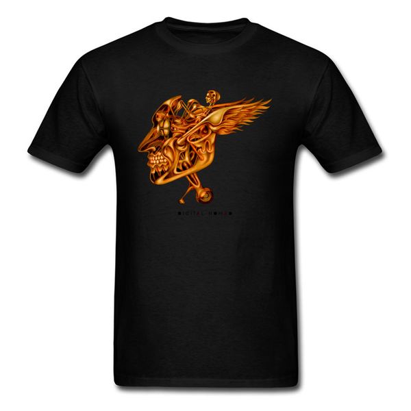 

3d череп печати футболка мужская tshirts punk дизайн tshirts оптовая черные одежды крупногабаритные хлопка топы тис geek chic