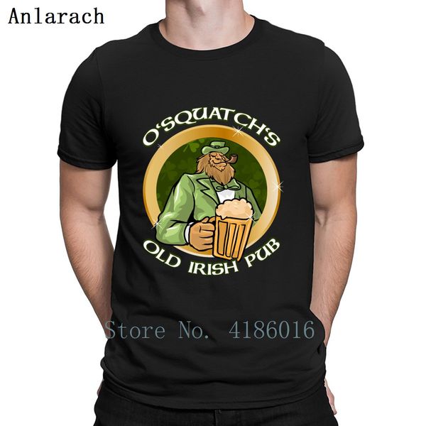 

bigfoot st patricks day sasquatch irish pub funny t shirt authentic short sleeve gents crew neck designs pictures shirt