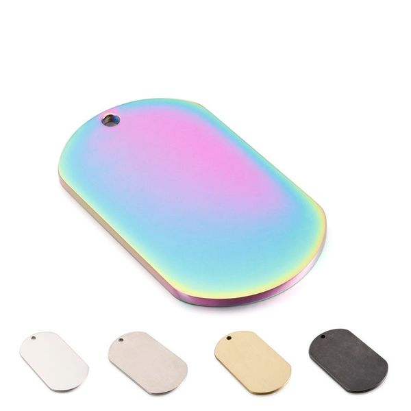 

1pcs dog tag pet id tags stainless steel name pendant blank dog tags tag, Bronze;silver