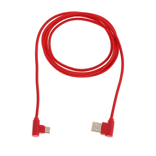 

2meters usb type c data sync fast charger angled cable adapter cord