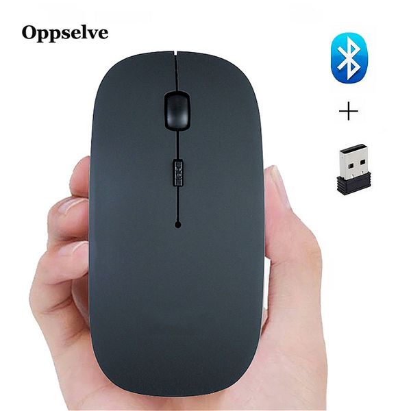 

mice oppselve silent wireless mouse 5.0 bluetooth usb computer rechargeable mause ergonomic for pc laptop