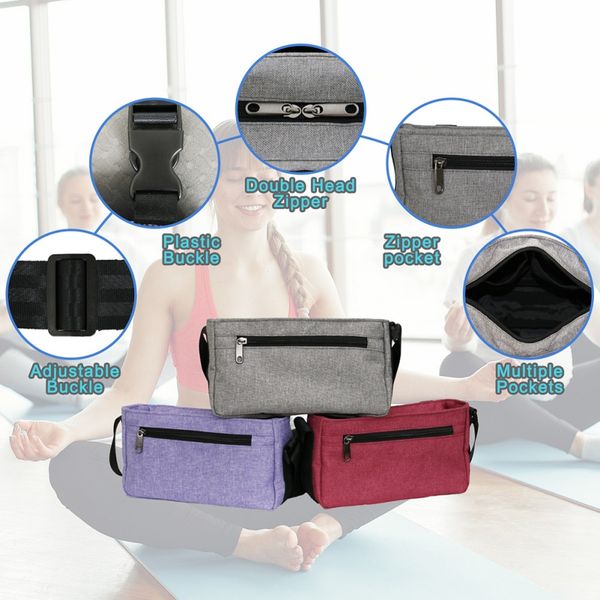 

yoga mat bag adjustable shoulder strap easy to clean suitable for most size yoga bags