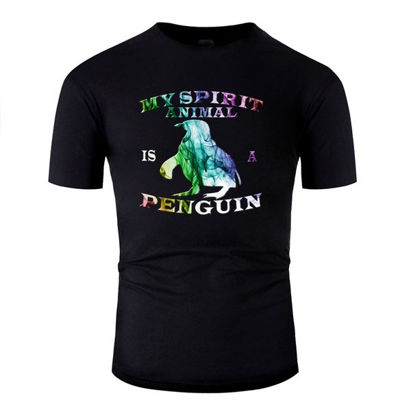 

печатный penguin футболка для мужчин против морщин для мужчин футболка отдыха плюс размер s-5xl