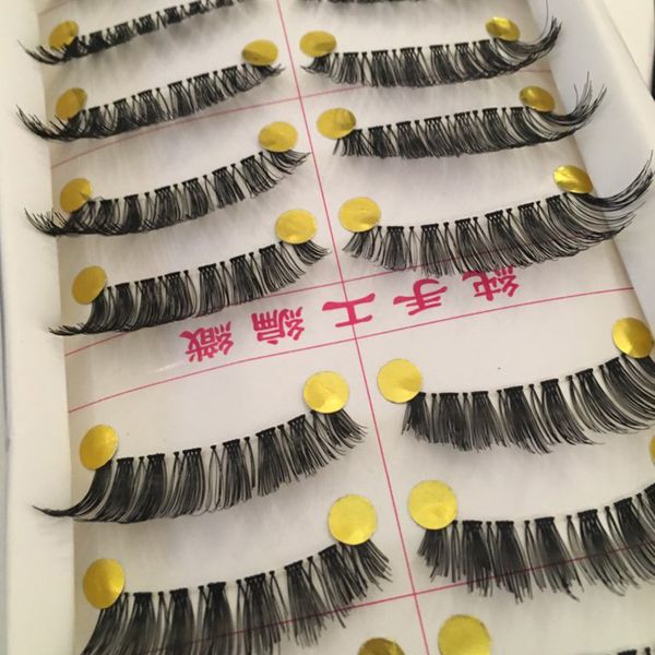 

10 pairs soft handmade natural fashion false eyelashes makeup cilios posticos eye lashes maquiagem takma kirpik faux cil #50923