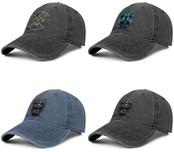 

claasic a7x logo avenged sevenfold mens and womens baseball denim cap cool fitted custom personalisedcool stylishcustom hats new album, Blue;gray