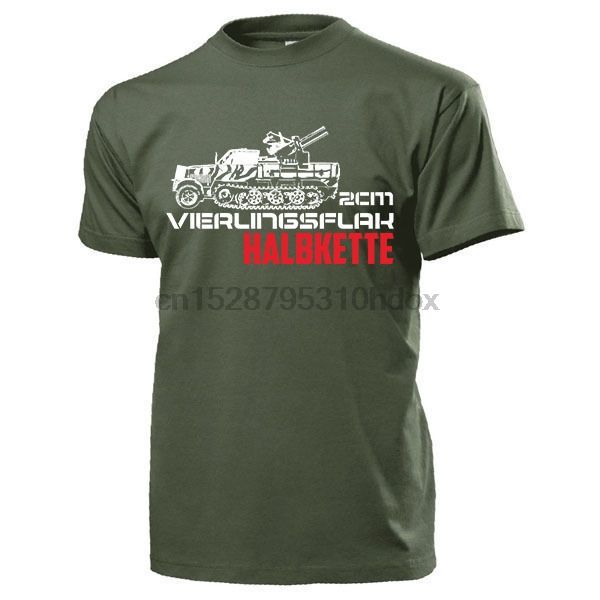 

2020 новый хлопок майка 2см vierlingsflak halbkette sdkfz 7-1 selbstfahrlafette - футболка летняя футболка