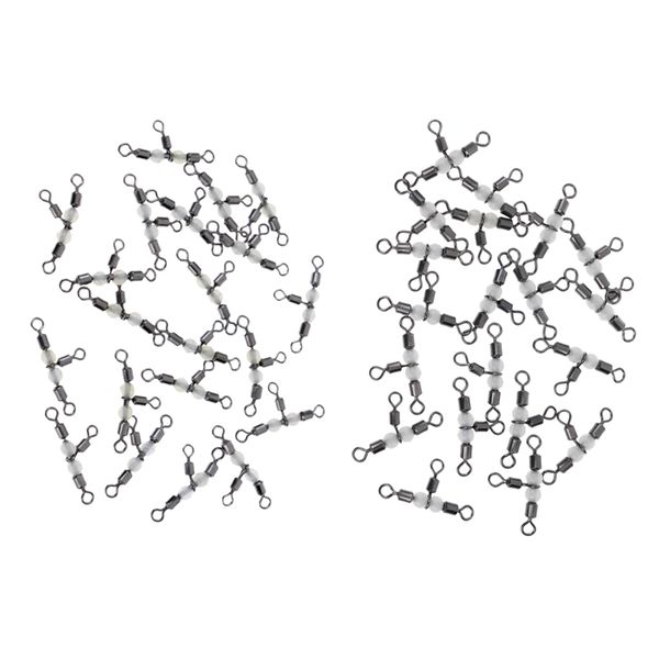 

40шт трехсторонняя 3 way cross-line barrel поворотные рыбалка роллинг тройной поворотный