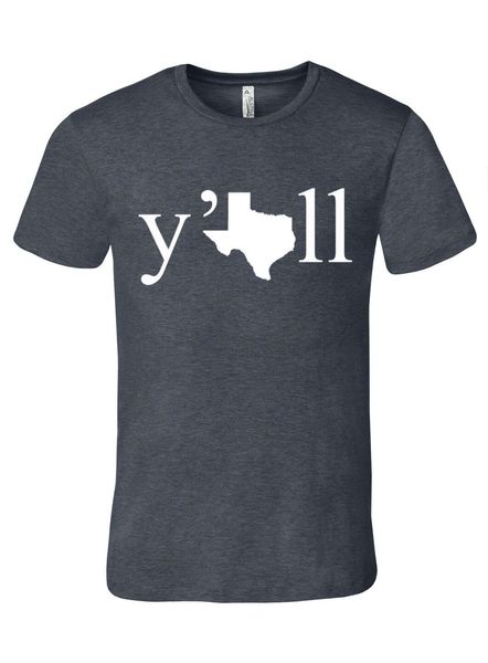 

texas yall mens shirt, charcoal heather premium tee tshirt