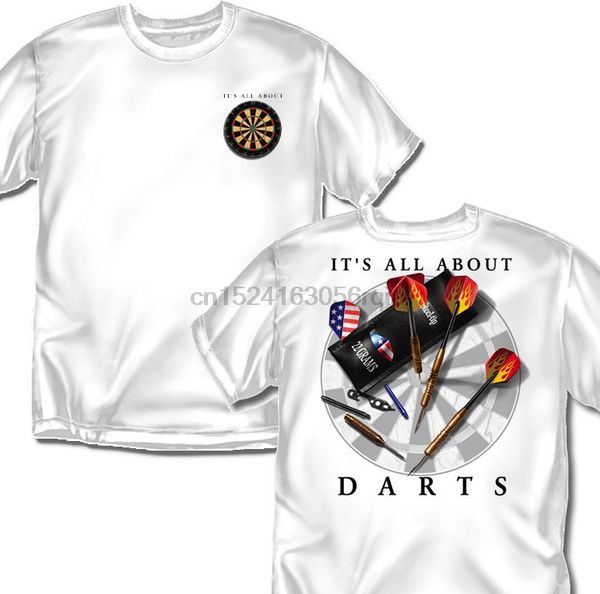 

its all about darts - white t-shirt - sizes