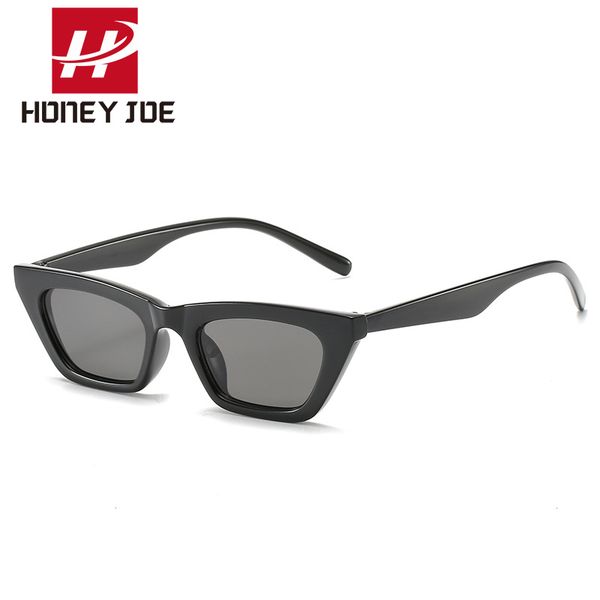 

sunglasses retro fashion cat eye men women vintage small square oversized sun glasses shades eyewear female brand designer uv400, White;black