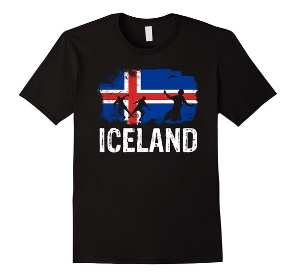 

мода лето стиль iceland soccers игрока t-shirt tee shirt