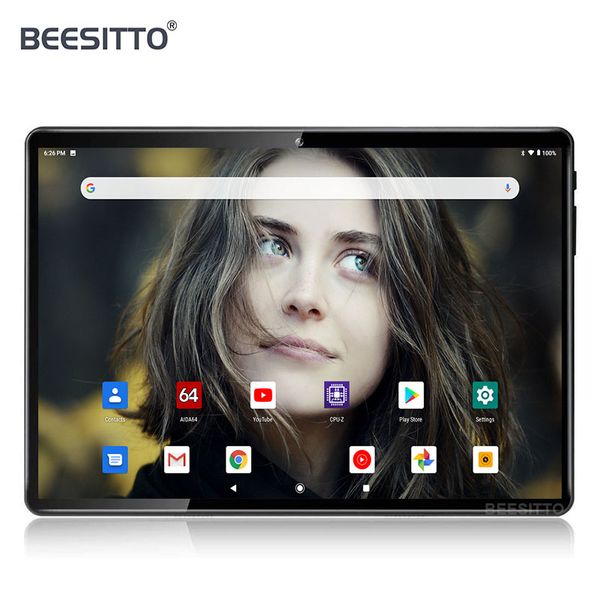 

google android 9.0 pie os 10 inch tablet pc 32gb rom wifi gps tempered 2.5d screen ips tablet 10.1+gifts