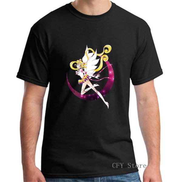 

eternal sailor moon print female t shirt harajuku t-shirts men 2019 new summer short sleeve casual clothing men tee tshirt