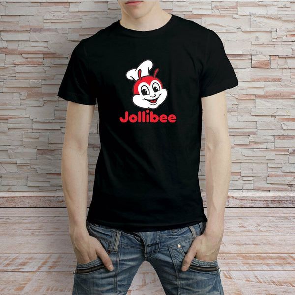

jollibee red ringer chef bee food mip black and white t-shirt tee
