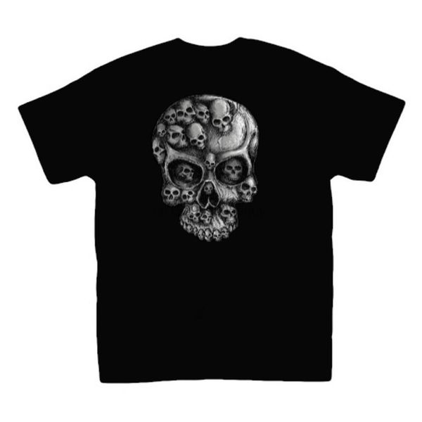 

skulls in skull spooky horror tee