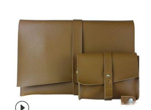 

2019 new real leather briefcase bag for macbook support custom notebook storage bag for i pad
