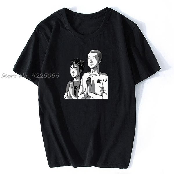 

tananoya prayingt-shirt men cotton short sleeve haikyuu casual tshirt fashion men cotton tshirt tees streetwear