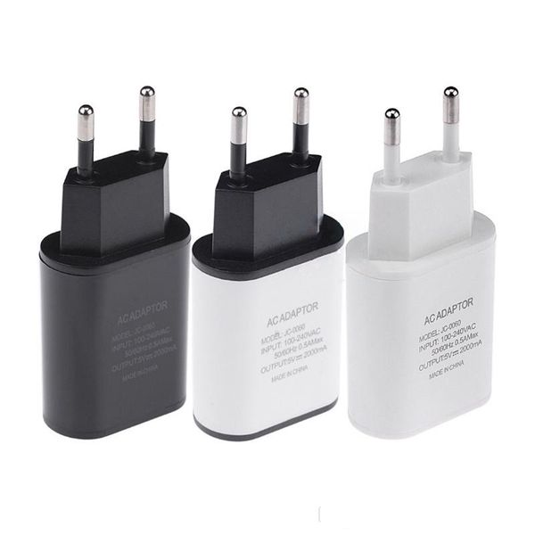 

new portable eu/us plug 5v 2a quick charge wall travel mobile phone usb charger adapter for smart phone cell phone samsung lg htc
