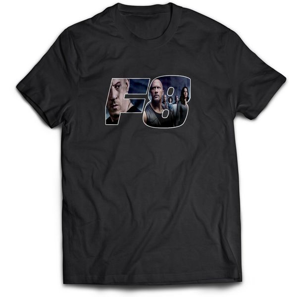 

fast and furious fate f8 the rock tv movie film action crime mens t shirt