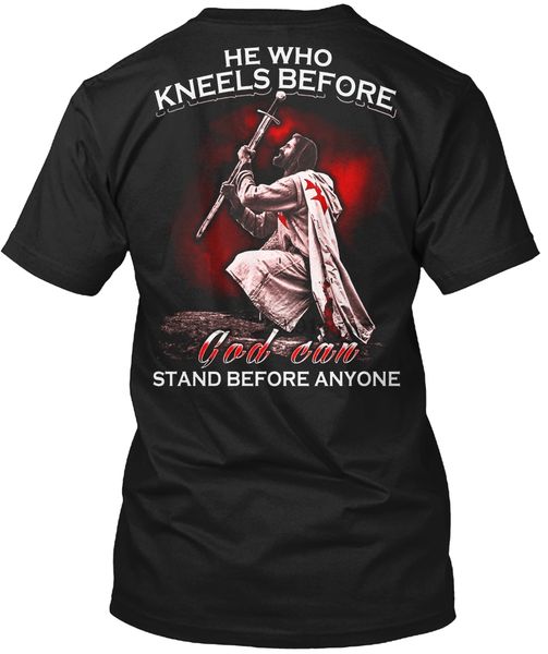 

men t shirt god can stand - knights templar crusader women t-shirt
