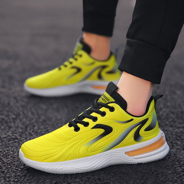 

new mesh breathable running sneakers air cushion sports shoes men's wild casual shoes men's fashion sneakers, Black