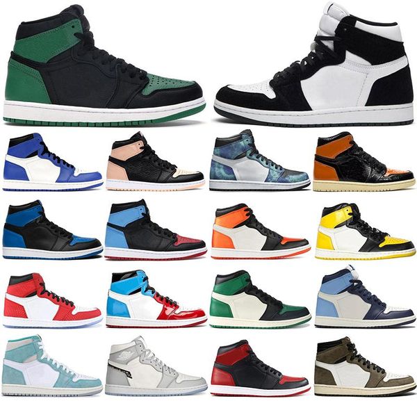 

2019 new high og bred toe chicago banned game royal basketball shoes men 1s 3 shattered backboard shadow multicolor sneakers with box