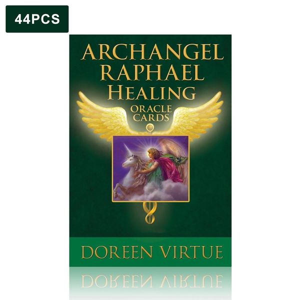 

44pcs archangel raphael healing tarot cards family table games english version divination fate board games cards for bbydrn