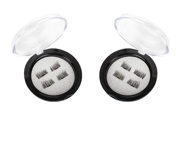 

3d magnetic eye lashes three dual magnetics false eyelashes extension 3d curl full strip eyelash magnetic fake eyelashes eye makeup