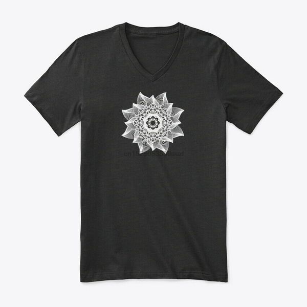 

white mandala flower premium jersey