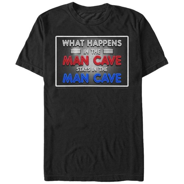 

lost gods what happens in the man cave mens graphic t shirt homme customized tee shirt