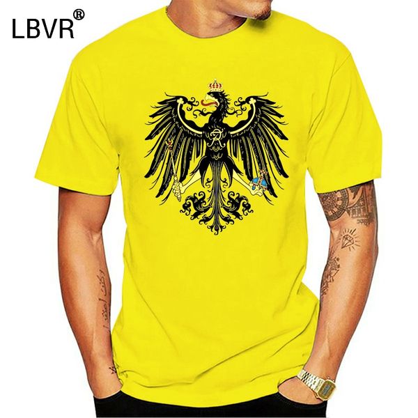 

cotton men t-shirts classical hip hop streetwear clothing prussian eagle 1871 1914 prussia old germany emblem 80s t shirts