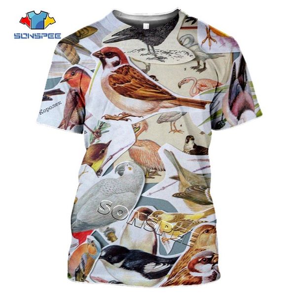 

animal bird insect summer homme pullover 3d print shirts horror aesthetic horror men clothing