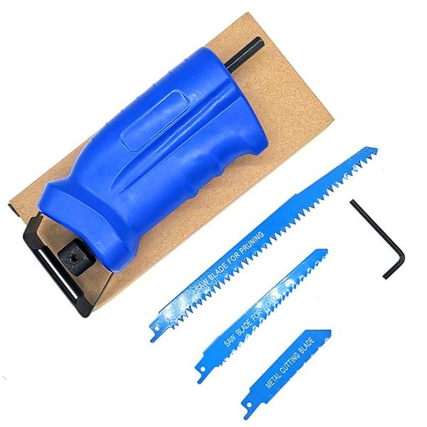 

professional reciprocating saw metal plastic cutting tool electric drill attachment with 3 blades power home accessories
