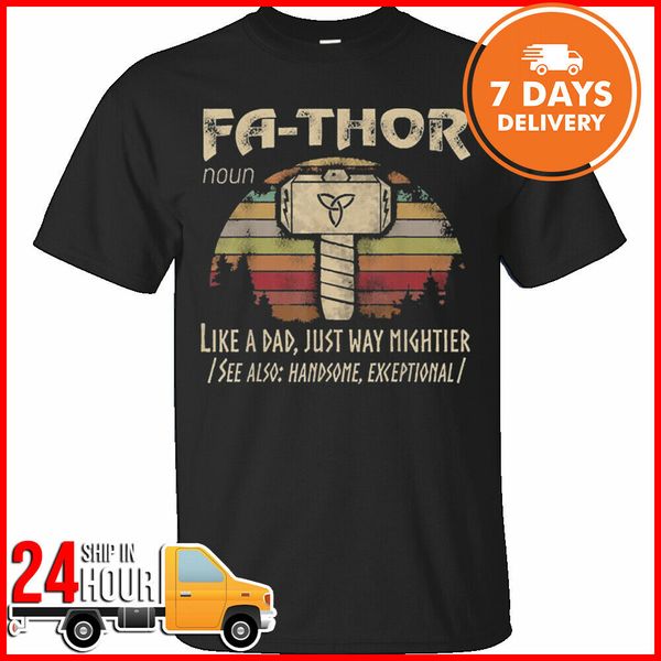 

viking fa-thor t shirt like dad just way mightier 2019 fashion 100% cotton slim fit short sleeve hipster tees casual t shirt