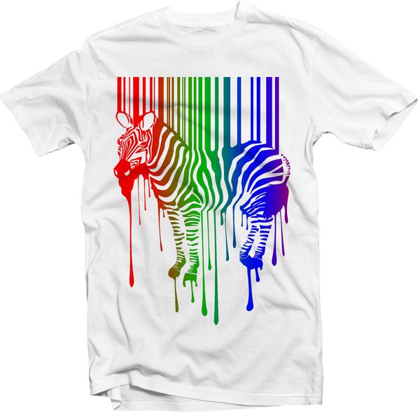 

zebra barcode banksy t-shirt shirt logo