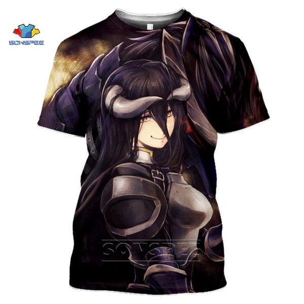 

anime albedo loli gym homme 3d print shirts hentai harajuku graphic men clothing